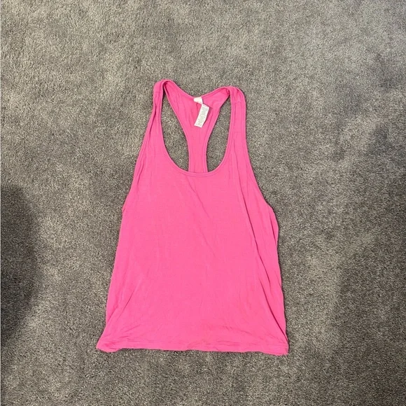 Pink Racerback Alo Tank Top - Picture 1 of 3